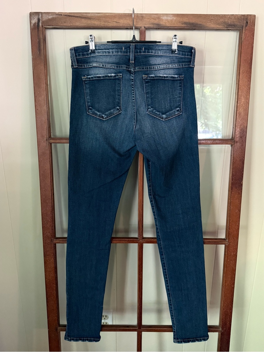 Flying Monkey Low Rise Skinny Blue Jeans Size 30 Made in USA Y2K Stretch Denim - Picture 12 of 15